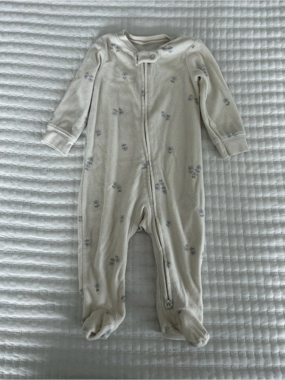 Carter’s Cream Floral Baby Sleep Sacks - Pair